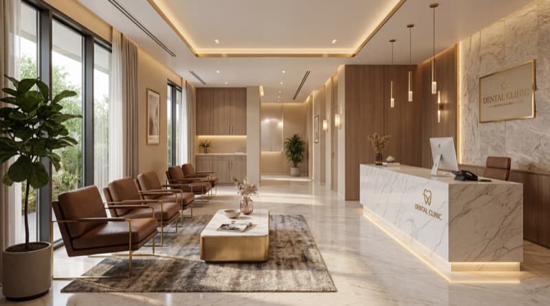 Recepción de clínica dental